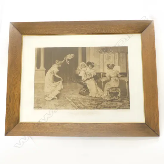 SYDNEY MUSCHAMP PRINT 'TO PLEASE HER HIGHNESS THE BABY' 480x720 (875x1125mm overall)