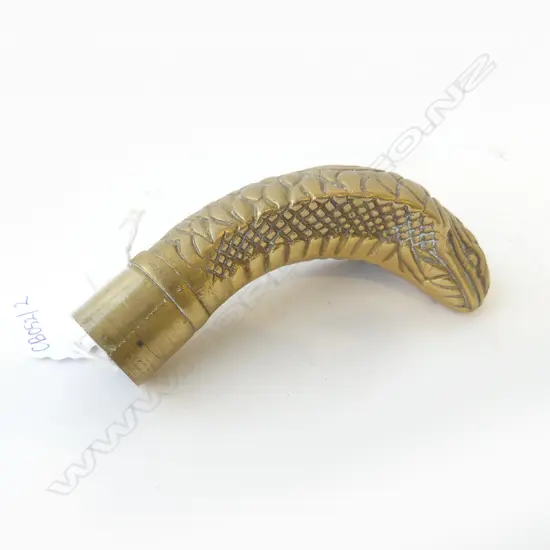 BRASS COBRA SNAKE WALKING STICK TOP H.100mm