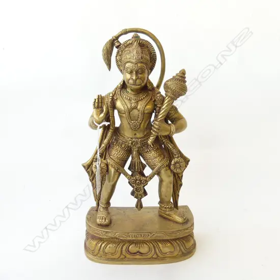INDIAN BRONZE STATUE OF HANUMAN THE MONKEY GOD H.310mm