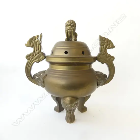 ORIENTAL BRASS INCENSE BURNER H.485mm