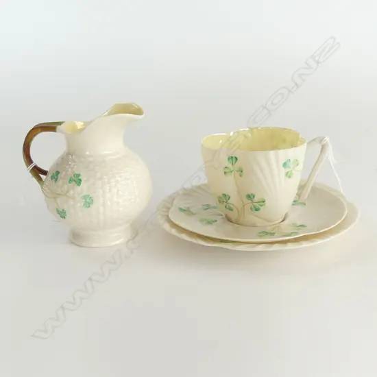 BELLECK CSP & JUG GREEN MARK H90MM