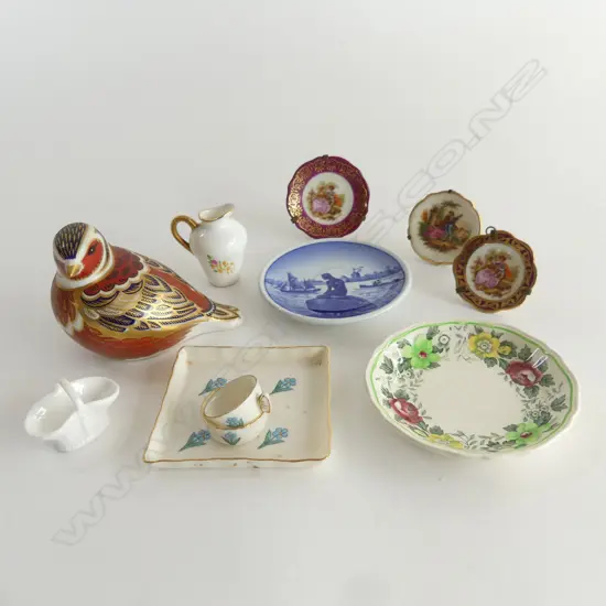 SMALL TRAY MINIATURE CHINA RCD BIRD H70MM ETC