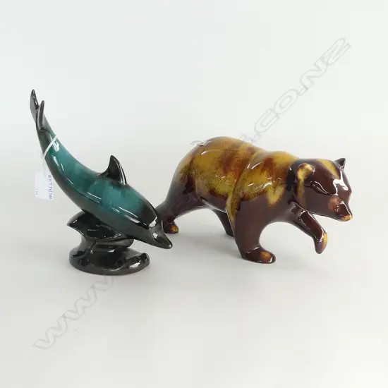 BLUE MOUNTAIN GRIZZLY BEAR BROWN & TAN L280MM & GREEN DOLPHIN L200MM