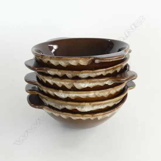 6 TEMUKA BOWLS IN PERFECT CONDITION, DIA.150MM