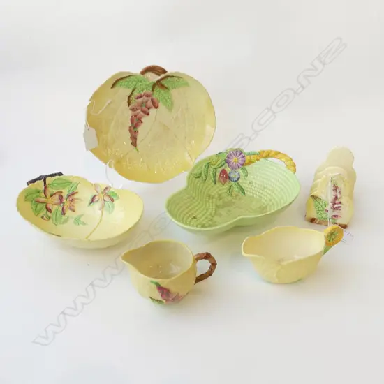 6 PCS CARTON WARE CHINA HOLLY HOCK PAT TOAST RACK L100MM ETC