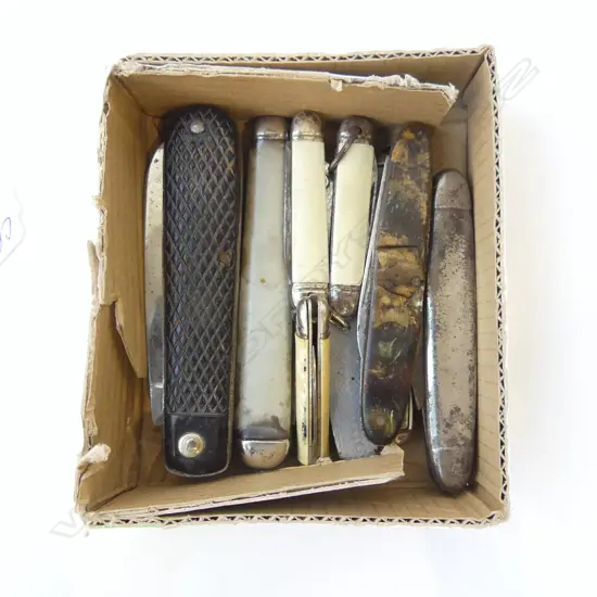 9 OLD POCKET/PEN KNIVES