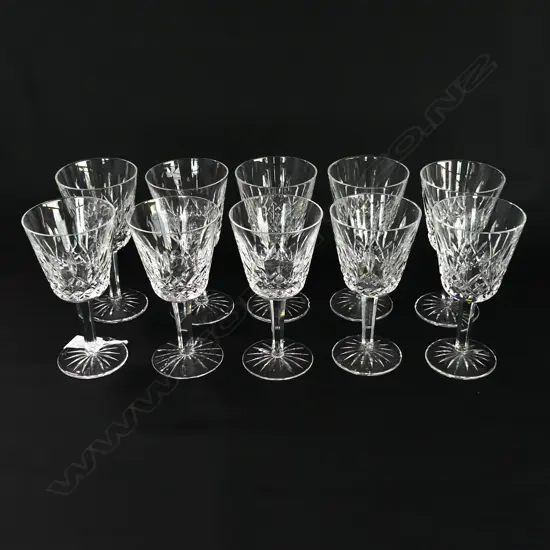 10 WATERFORD WINE GLASSES H150MM