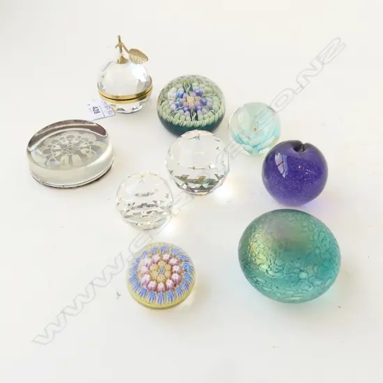 9 ASST. SMALL PAPERWEIGHTS