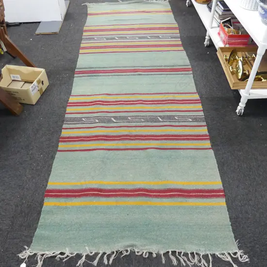 FLAT WEAVE STRIPED KELIM RUNNER 3000x1000mm