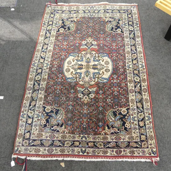 HAND KNOTTED WOOL PILE BIJAR RUG 1600x1100mm