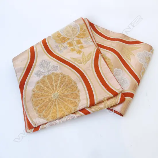 JAPANESE QUALITY VINTAGE HAND WOVEN SILK OBI