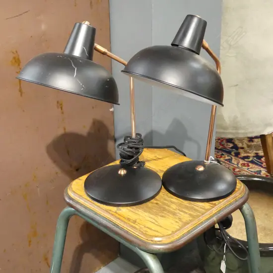 PR CONTEMPORARY BLACK METAL LAMPS H.350mm