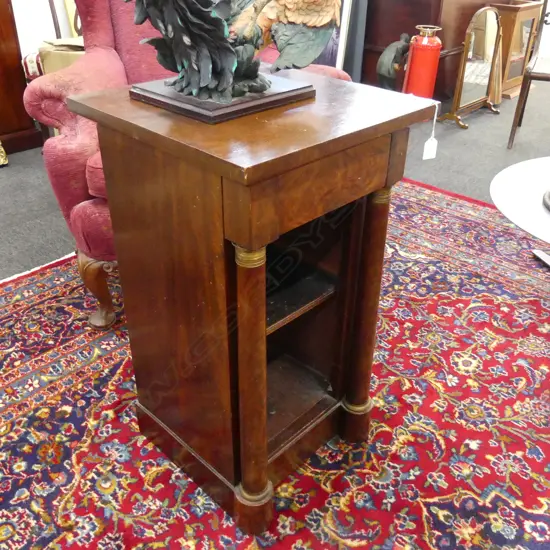 BIEDERMEIER MAHOGANY CABINET 425x425x760mm
