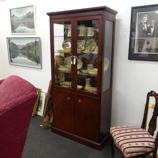 GEORGIAN STYLE DISPLAY CABINET 910x415x1880mm