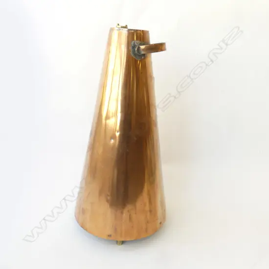 COPPER CONE SHAPED VESSEL H.500mm