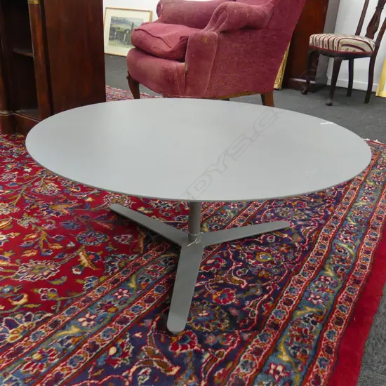 GREY METAL TABLE H.340mm, 800mm dia
