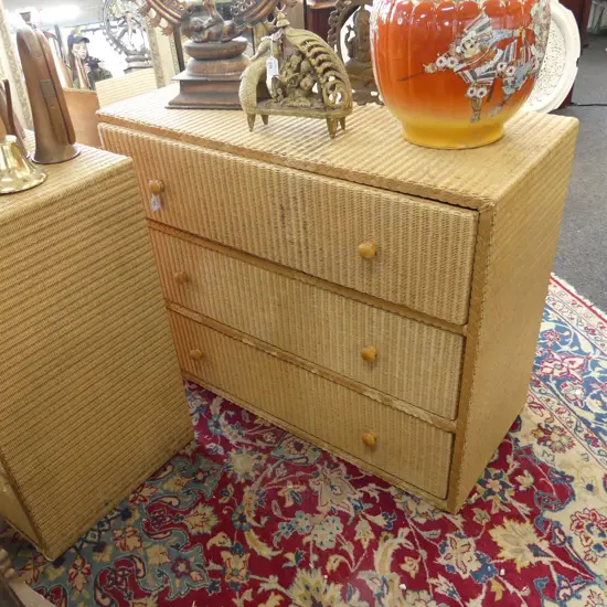 LUSTYS LLOYD LOOM 3 DRAWER CHEST 1045x460x820mm