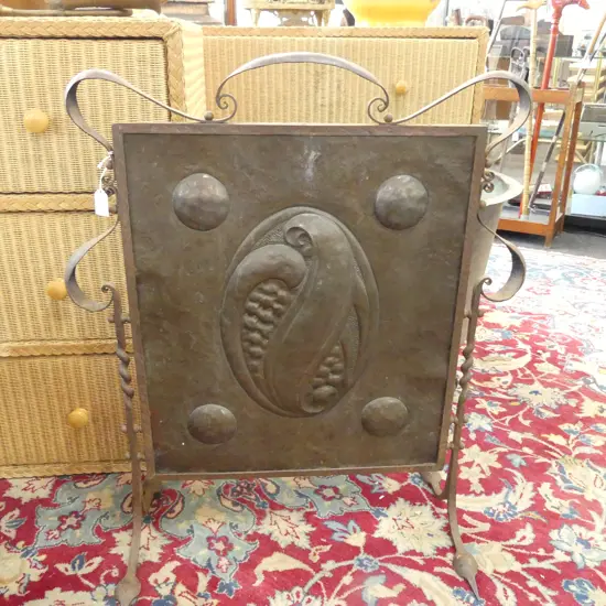 ARTS & CRAFTS FIRESCREEN 780x665mm