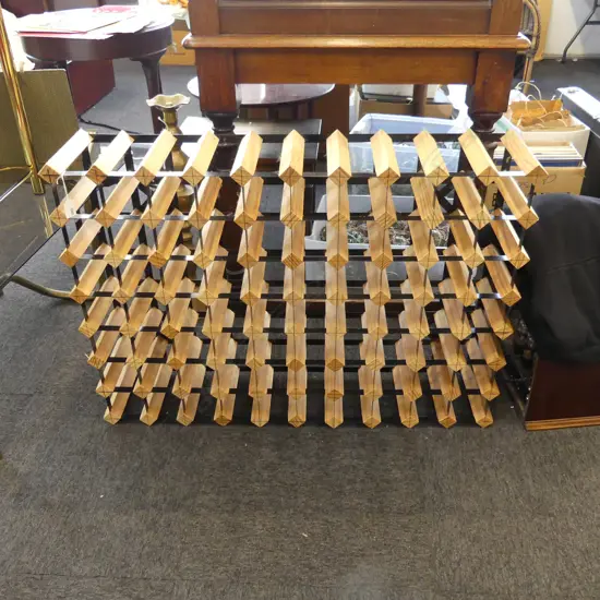 INDUSTRIAL STYLE WINE RACK 10x7 970x200x690mm