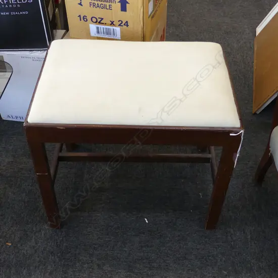 MAHOGANY STOOL W.520mm