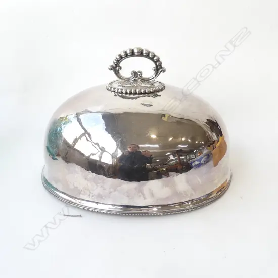 LG SILVER PLATE FOOD DOME 440x355x260mm