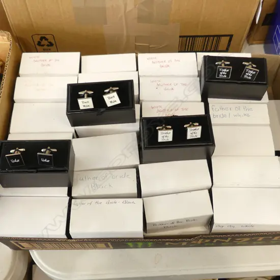 ASST. CUFFLINKS, WEDDING THEMED, 50 APPROX