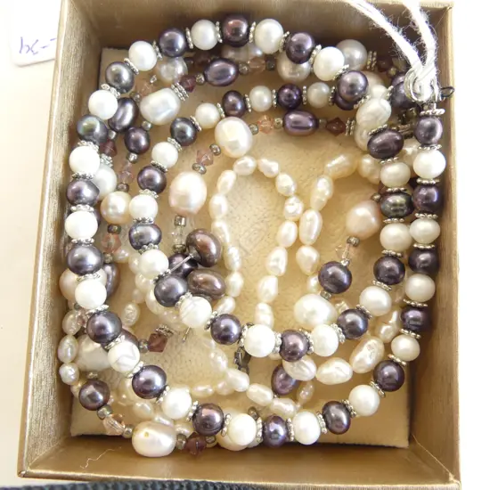 3 FRESHWATER PEARL NECKLACES, PR EARRINGS