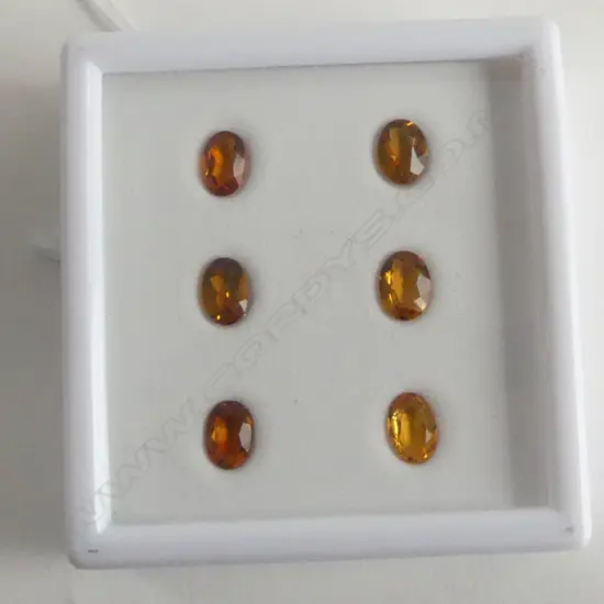 6 OVAL CITRINES, 5.6CT