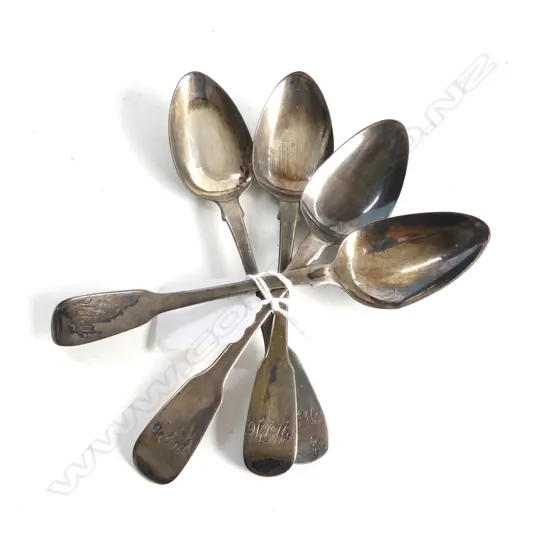 4 GEO S/SILVER TEASPOONS 72G