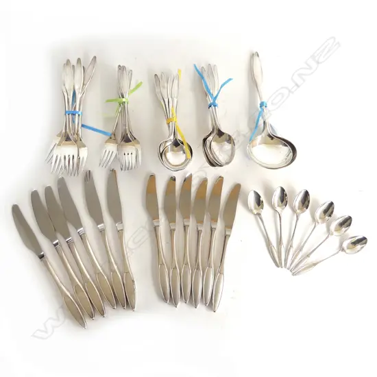 44 PCE 6 PLACE CUTLERY SET; RAADVAD FRIGAST DENMARK