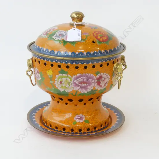 CLOISONNE’ LIDDED DISH H220mm