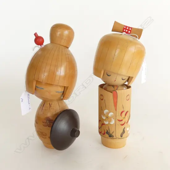 PR MIDCENTURY JAPANESE KOKESHI DOLLS , H.200mm