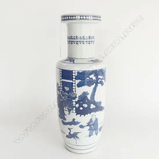 ORIENTAL B/W VASE H.400mm