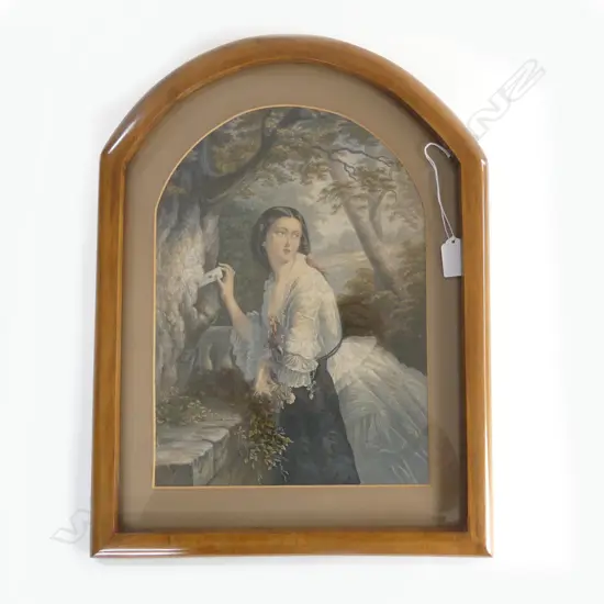 VICTORIAN GEORGE BAXTER PRINTS ''THE LOVER'S LETTER BOX' 350 X 250mm