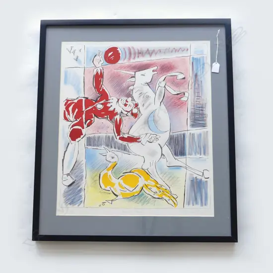 ALAN GILDERDALE 'OVER THE MOON', LITHOGRAPH 22/25, SIGNED & DATED '88, 600 x 510mm