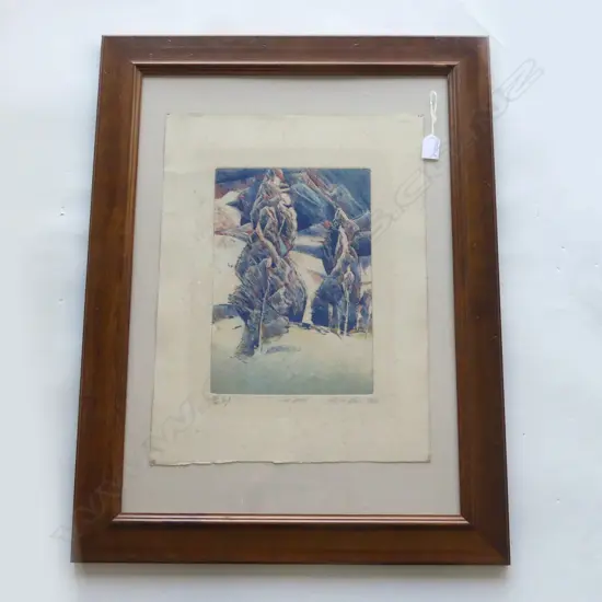 STANLEY PALMER 'TEO TRESS'LTD ED PRINT ENGRAVING 28/60 some foxing 320 x 220mm image size