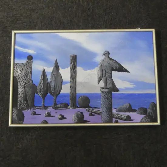 MICHAEL DOWNEY 'THE FORBIDDEN CITY' ACRYLIC ON BOARD, 1984 390x600mm