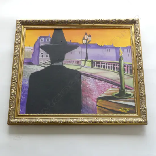 MICHAEL DOWNEY 'THE GOLDRUSH' ACRYLIC ON CANVAS, 2006 490x590mm