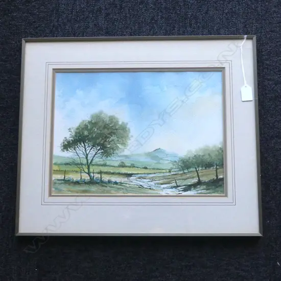 GERRY HALPIN 'RIVINGTON PIKE FROM ANGLEZARKE MOOR' WC '83 275x380mm