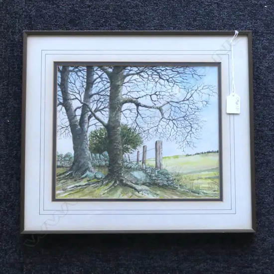 GERRY HALPIN 'TREES OFF RIVINGTON LANE' WC '82 235x285mm