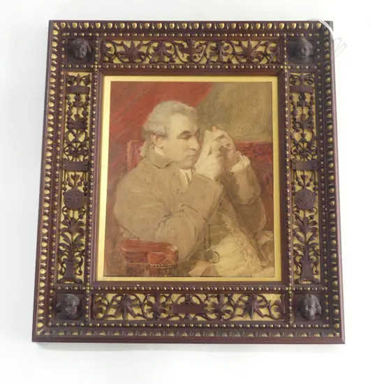 KILBURNE, 'THE SHORT SIGHTED MAN' WC 190x160mm FIRENZE FRETWORK FRAME