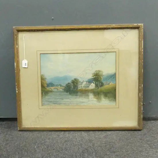 VICT RIVERSIDE W/C SIGNED H MAGENIS 1887 H490 W590MM