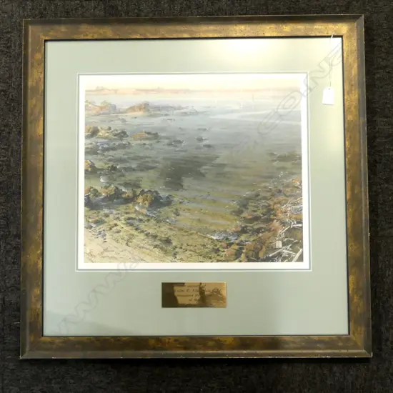 DAVID BARKER, TAKAPUNA FROM RANGITOTO, PRINT 400x470mm...