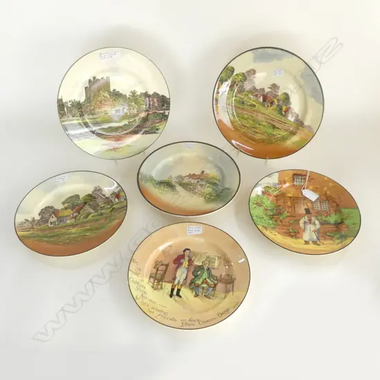 6 ROYAL DOULTON CABINET PLATES 270mm dia