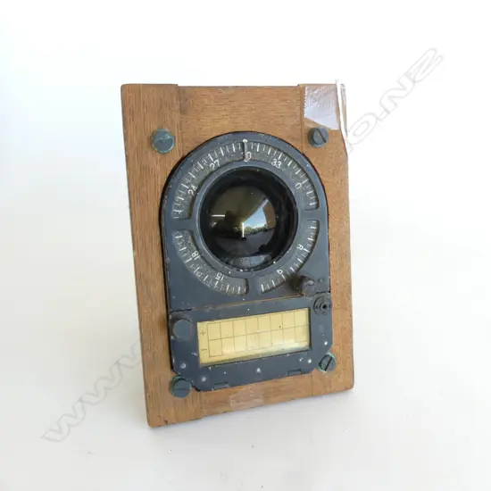WWII JAPANESE A6M FIGHTER PLANE COMPASS RELIC AF 175x120mm. salvaged by NZ soldier based in Solomon's 1943-44