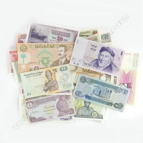 30 ASST. UNCIRCULATED WORLD BANK NOTES