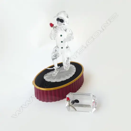 SWAROVSKI 'MASQUERADE HARLEQUIN' + STAND & PLAQUE