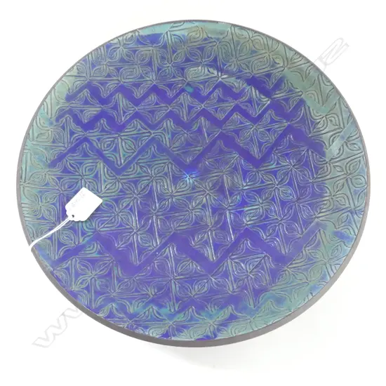 STEVEN SCHOLEFIED ROCKET POTTERY SHALLOW BOWL D 340 MM SMALL CHIP