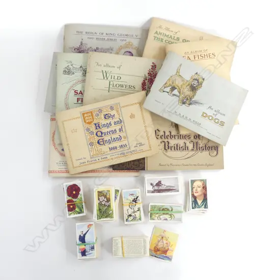 ASST. CIGARETTE CARDS; 11 ALBUMS + LOOSE