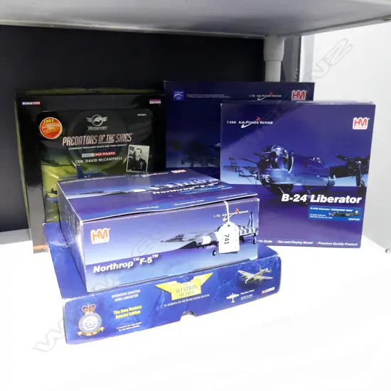 5 ASST. MODEL FIGHTER PLANES, BOXED